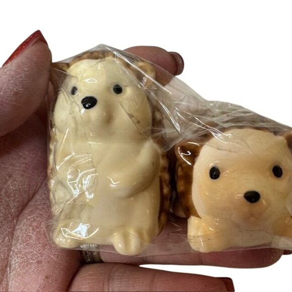 Hedgehog Ceramic Salt & Pepper Shaker Set - Picture 6 of 6